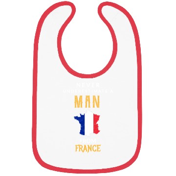 Discover Never underestimate a man from france! Bibs