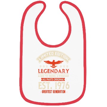 Discover Limited Edition Legendary Est 1976 Bibs