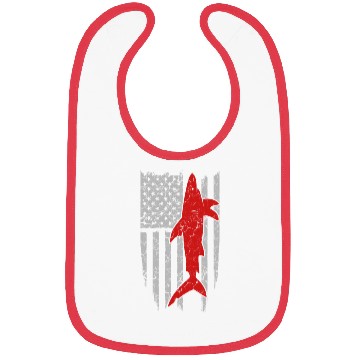 Discover Shark flag Bibs for American