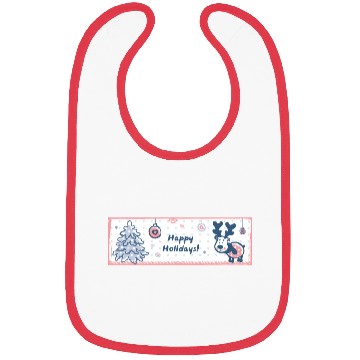 Discover Happy Holidays Bibs