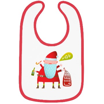Discover Santa Claus Bibs