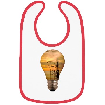 Discover ship boat canoe sailboat submarine yacht anchor241 Bibs