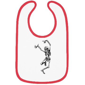 Discover skleton dance white Bibs