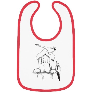 Discover Bird house in winter Bibs