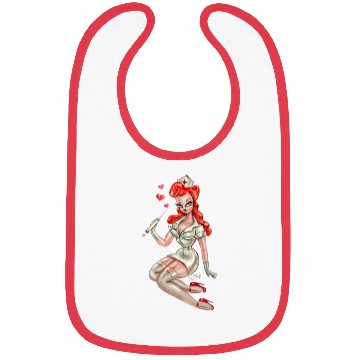 Discover Redhead Pinup Nurse Bibs