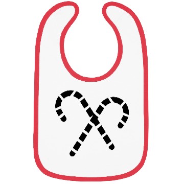 Discover candy canes Bibs