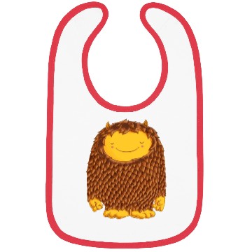Discover Friendly Brown Monster Bibs