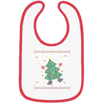 Discover Holiday Ugly Christmas Sweater DANCING XMAS TREE Bibs