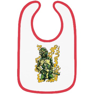 Discover Robot Soldier Bibs
