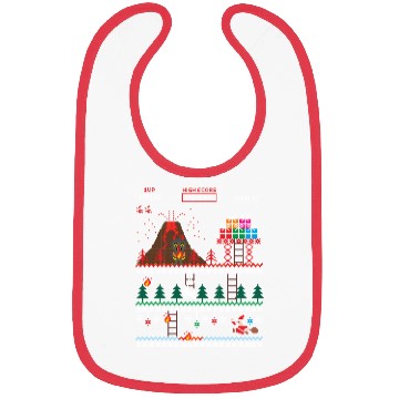 Discover Santa vs Krampus: Merry 8-bit Christmas Bibs