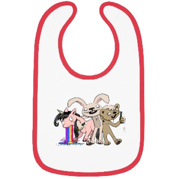 Discover drunken friends Bibs