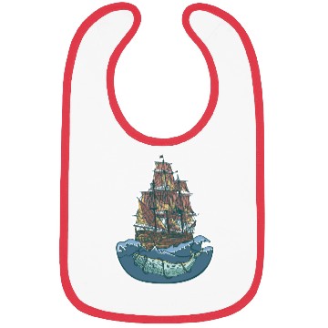 Discover Whale ship Bibs