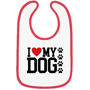 Discover I love my Dog Bibs