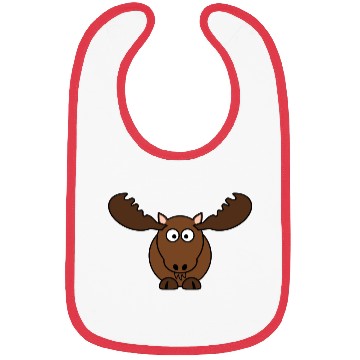 Discover Elk Deer Moose Head Hunter Comic Gift Present Bibs