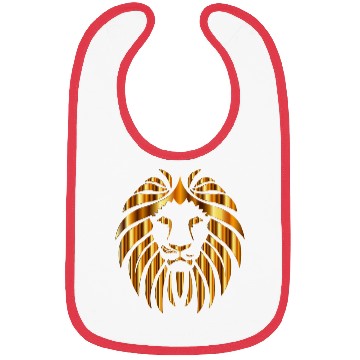 Discover Gold Lion Design Bibs