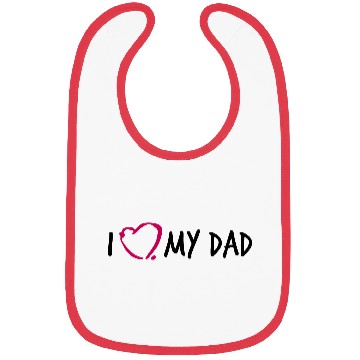 Discover I love my Dad 3 Bibs