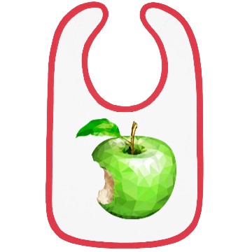 Discover Green Apple With A Bite Bibs