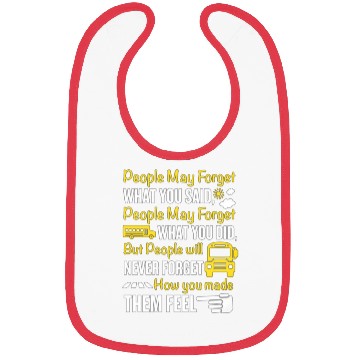 Discover How You Make Them Feel School Bus Driver Bibs