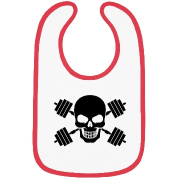 Discover skull gym Bibs