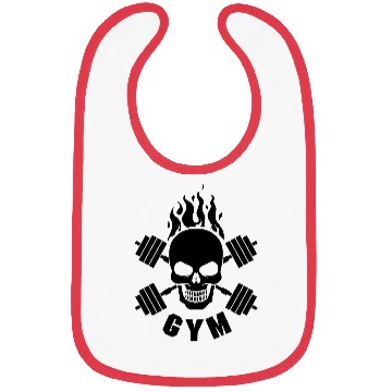 Discover skull gym Bibs