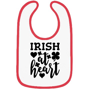Discover Irish At Heart Black Bibs