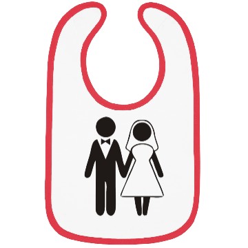 Discover Bride And Groom Silhouette Bibs