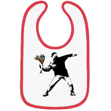 Discover Banksy Rage Flower Thrower Bibs