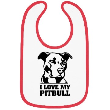 Discover Womens I Love My Pitbull Bibs