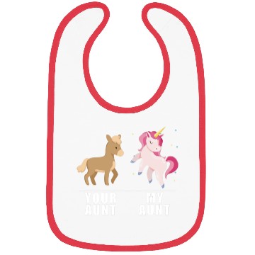 Discover Your Aunt My Aunt Unicorn Bibs