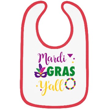Discover Mardi Grass Y'All Bibs