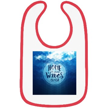Discover Home is where the waves crash Bibs