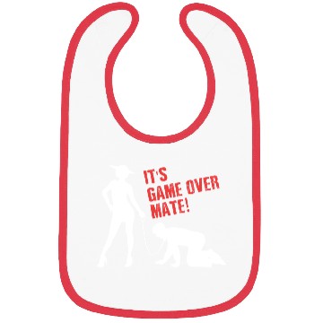 Discover Funny Grunge Game Over Mate Stag Night Party Bibs