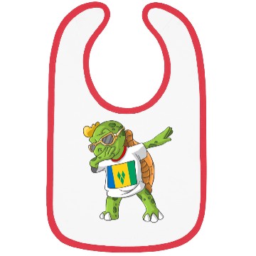 Discover Saint Vincent and the Grenadines Dabbing Turtle Bibs