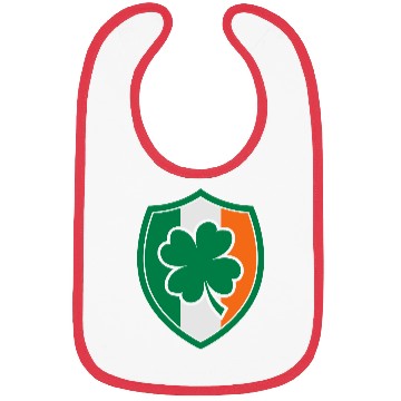 Discover Ireland Flag - Irish - Ire -St Patricks day-Clover Bibs