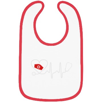 Discover Heart Beat Nurse Bibs
