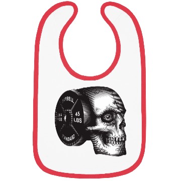 Discover Skull Barbell Plate Bibs