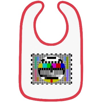 Discover TV Video Test Pattern Screen Bibs