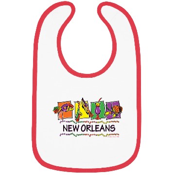 Discover NEW-ORLEANS-SQUARES-eps Bibs