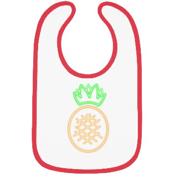 Discover Neon Pineapple Pocket Glow Party Fruit Costume Bibs