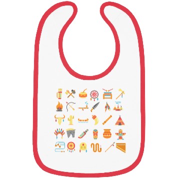 Discover Native American culture/Native American Clothing Bibs