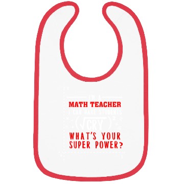 Discover Math teacher - Math teacher can make students cr Bibs