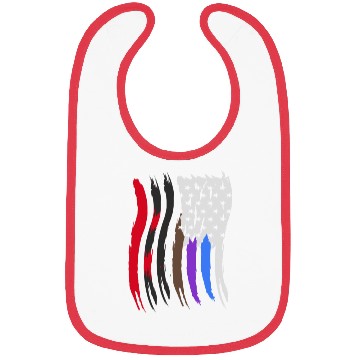 Discover Jiu Jitsu BJJ Flags Vertical Light Bibs