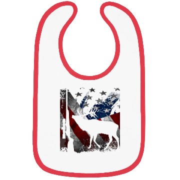 Discover Deer Hunter Patriotic American Bibs Gift