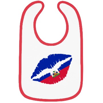 Discover Haiti Kiss Flag Club Soccer Gift Idea Birthday Bibs