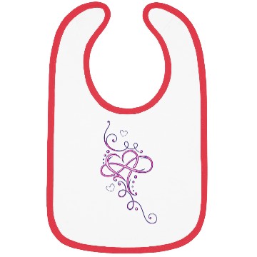Discover Tribal infinity heart. Pink. Bibs