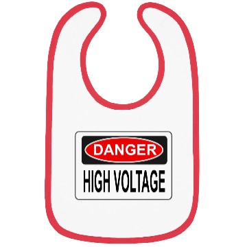Discover Danger High Voltage Electric Shock Warning Bibs