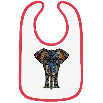 Discover Mandala Elephant Bibs