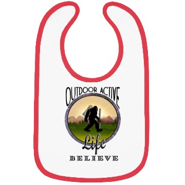 Discover OutdoorActiveLife BIGFOOT BELIEVE Black Lettering Bibs