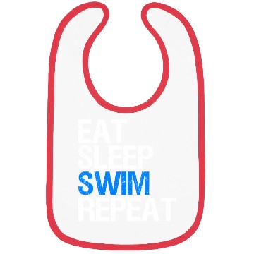 Discover Eat Sleep Swim Repeat Gift Swim Coach. Bibs