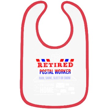 Discover Retirement Post Office Retired Postal Worker Gift Bibs